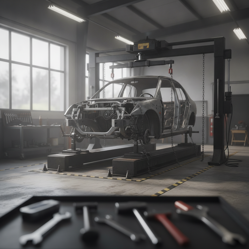 Car Frame Straightening - no face